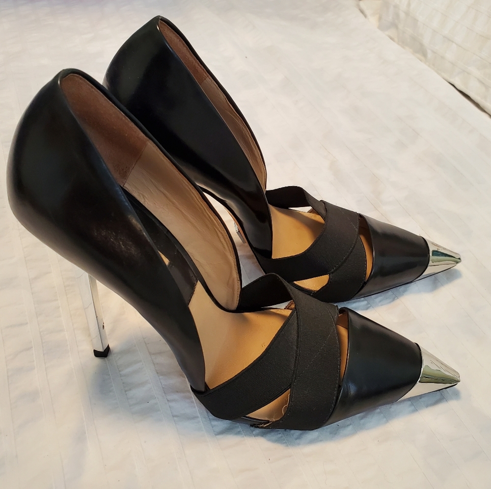 Michael Kors COLLECTION pumps with chrome heels